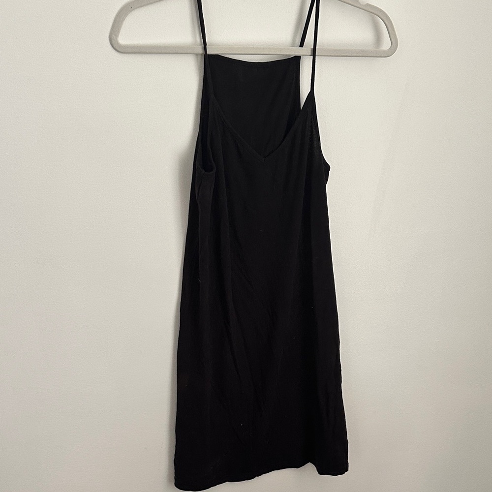 Black Spaghetti Slip Dress